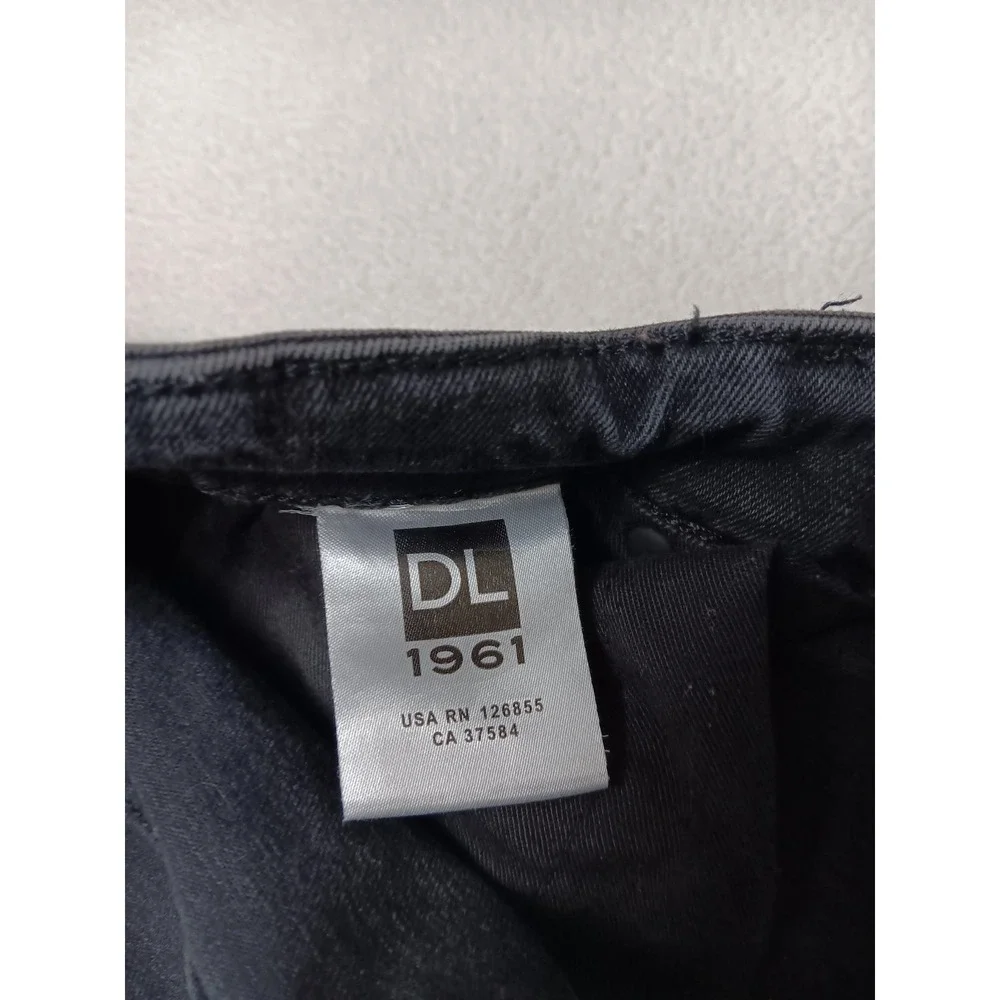 DL1961 Jeans Mens 40x30 Charcoal Slim Straight Stretch Denim Dark Wash